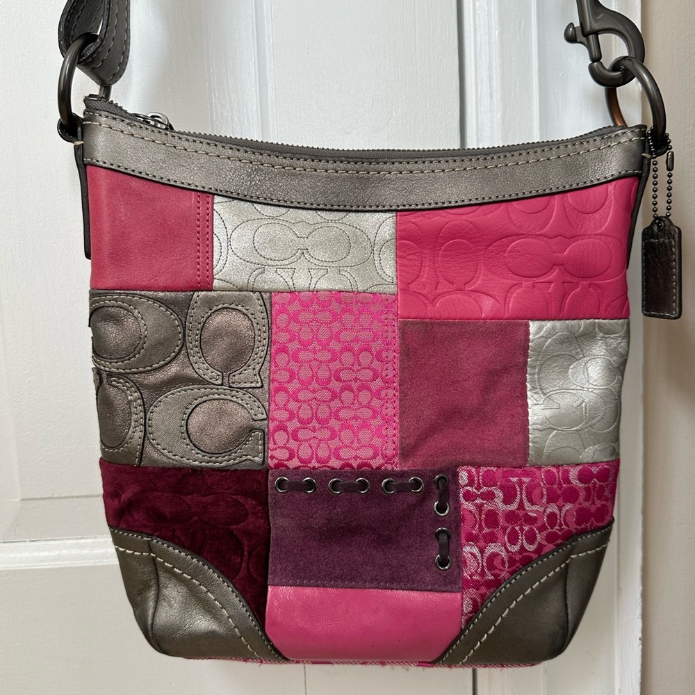 Coach Y2K Multicolor Patchwork Crossbody Bag - Picture 3 of 14
